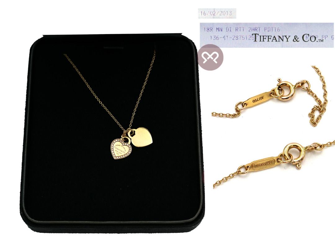 Gold return to tiffany necklace sales