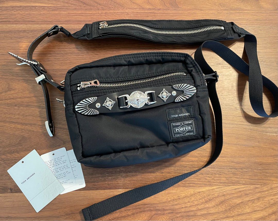 Toga x Porter Belt Bag Black 黑色, 名牌, 手袋及銀包- Carousell