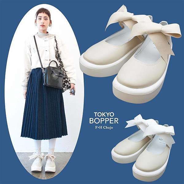 限時降價tokyo bopper 白色厚底鞋 23號 24.5適穿