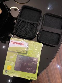 TOSHIBA 1TB External Hard Drive USB 3.0 (HDD) with Case — AUTHENTIC AND SEALED)
