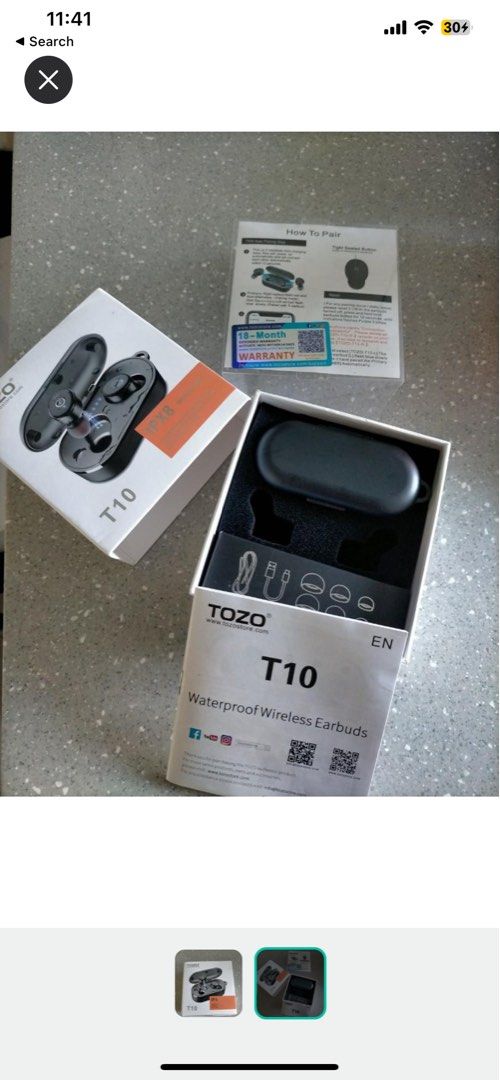 Tozo T6 T10 IPX8 Wireless Earbud Audio Earphones on Carousell
