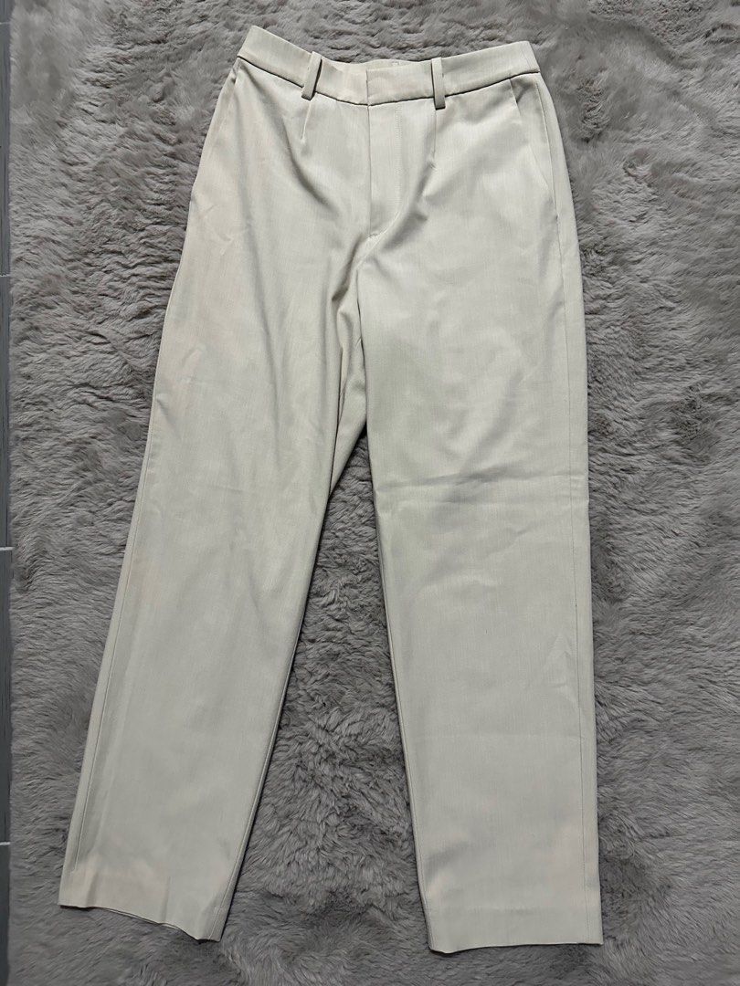 Uniqlo Smart Ankle Pants (Natural), Women's Fashion, Bottoms, Other Bottoms  on Carousell