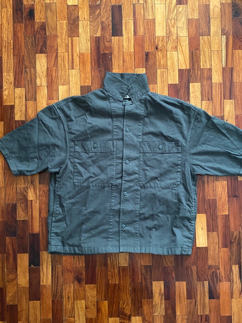 MEGA OVER SHIRT W CUTS / grey main image 1