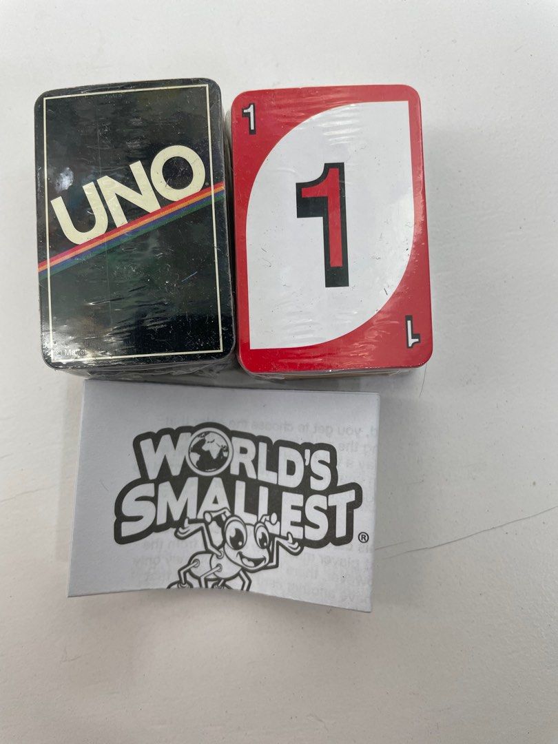uno mini card set world smallest cute playable uno cards with instruction  sheet., Hobbies & Toys, Toys & Games on Carousell