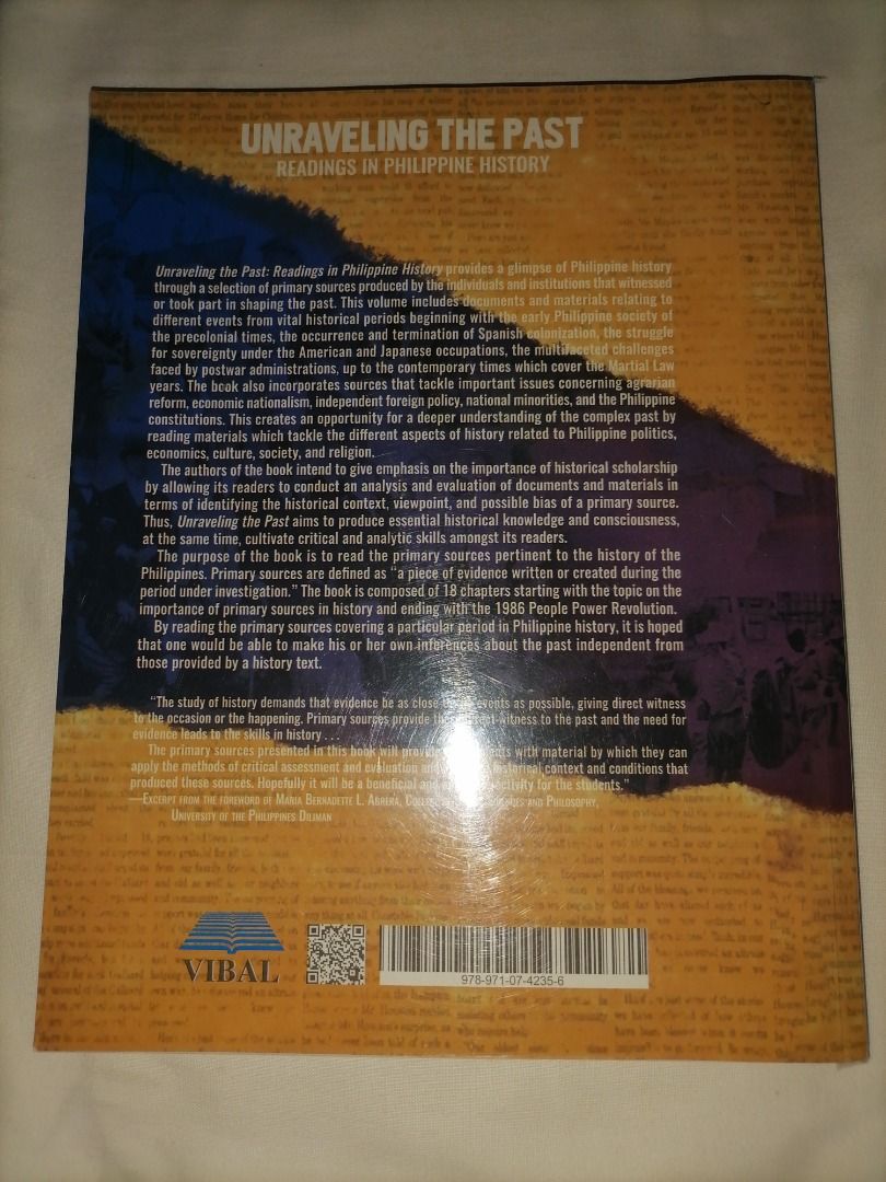 Unraveling the Past Readings in Philippine History, Hobbies & Toys