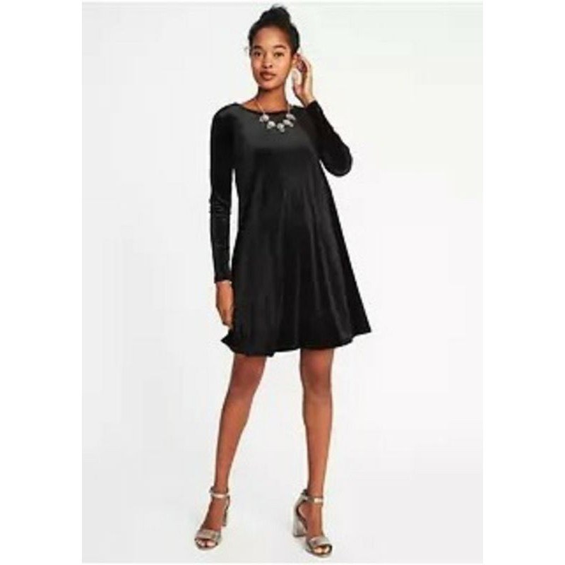 velvet swing dress old navy