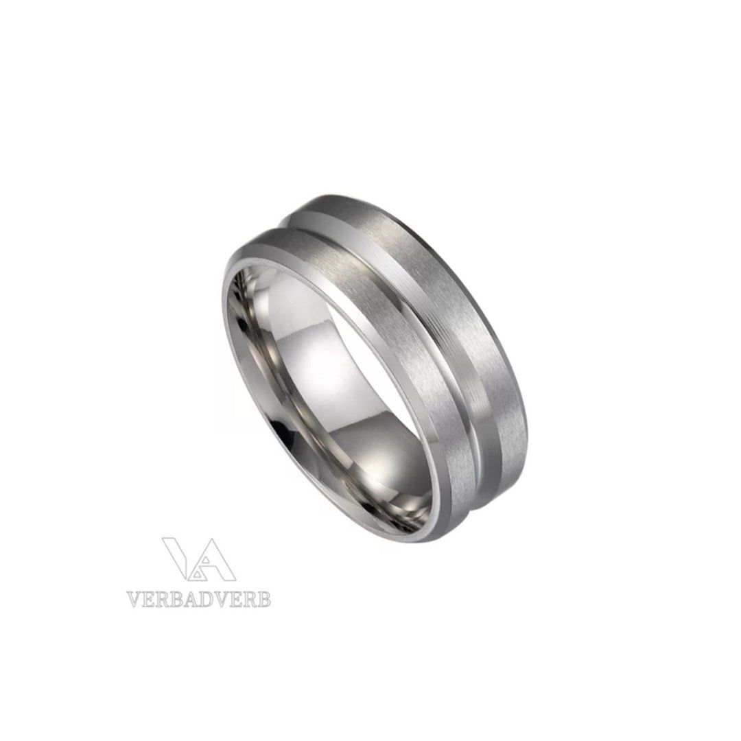 Double silver ring top