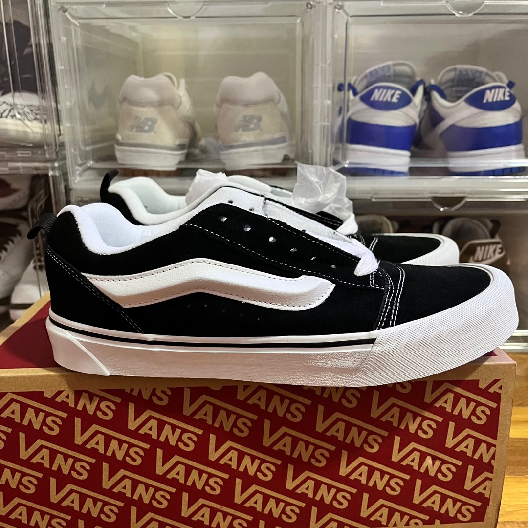 Vans Knu Skool Black White Men s Fashion Footwear Sneakers on