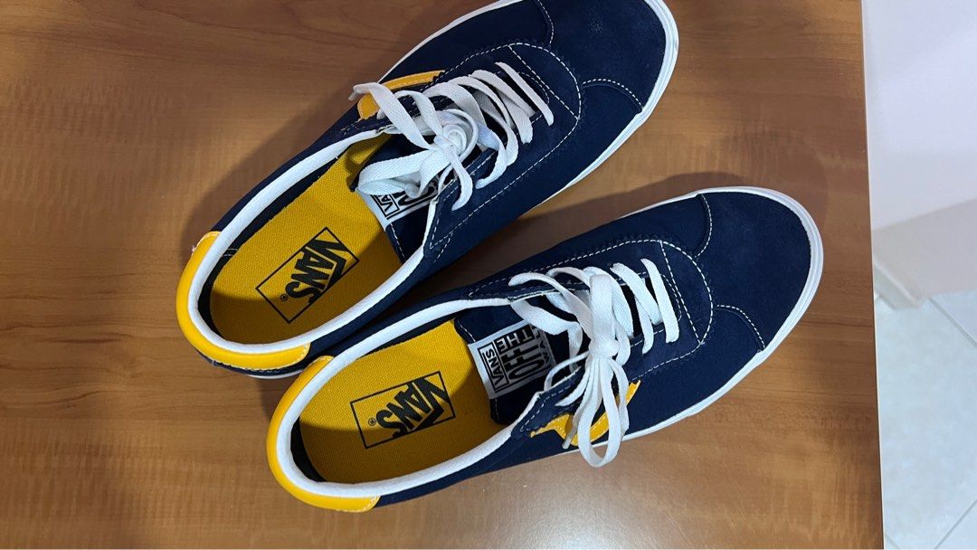 Yellow and sales navy vans