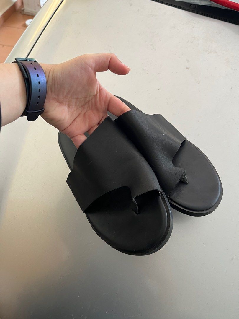 Black sandals size best sale 8