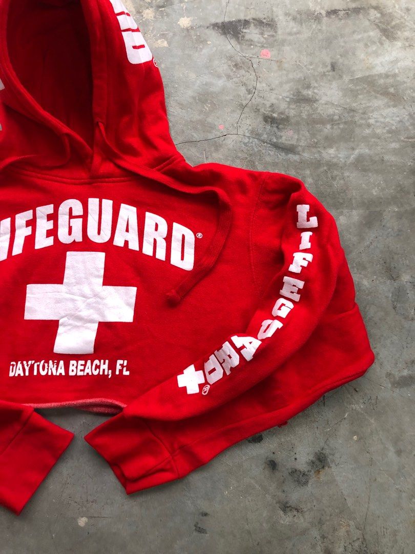 Lifeguard crop top hoodie store