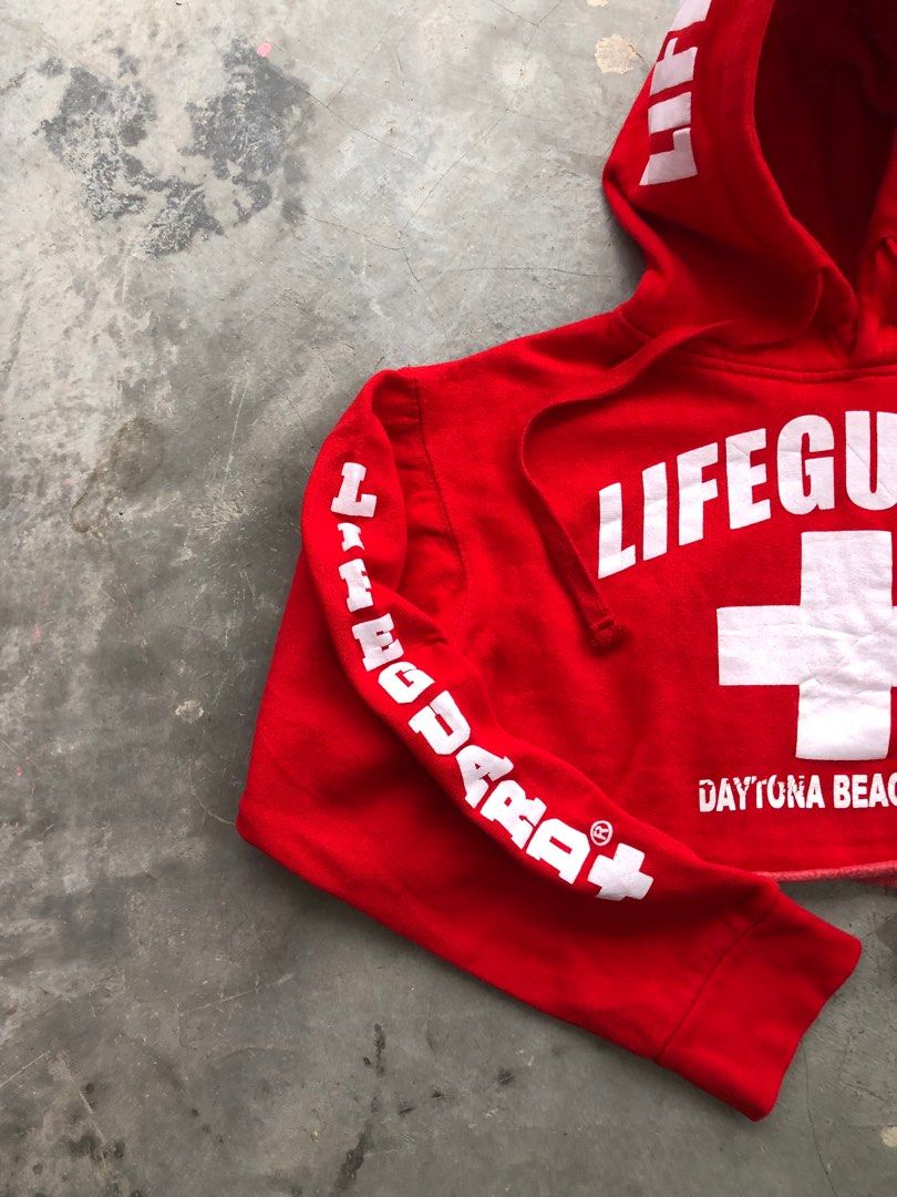 Lifeguard crop cheap top hoodie