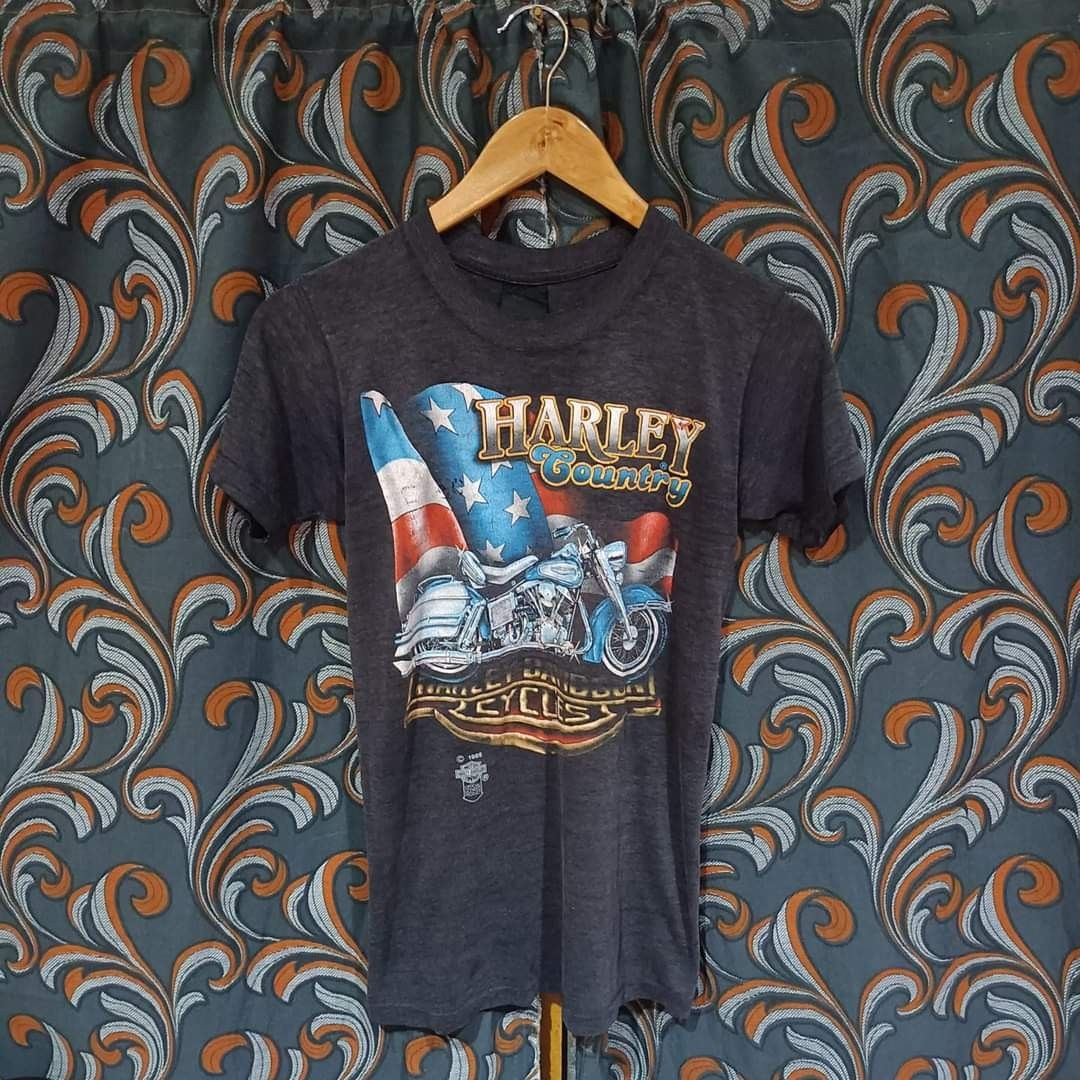 Vintage harley Davidson, Men's Fashion, Tops & Sets, Tshirts & Polo