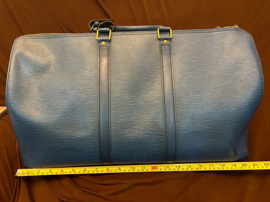 Vintage Louis Vuitton Keepall 55 Blue Epi Leather Duffle Travel Bag at  1stDibs  blue louis vuitton duffle bag, epi leather duffle bag, vintage louis  vuitton duffle