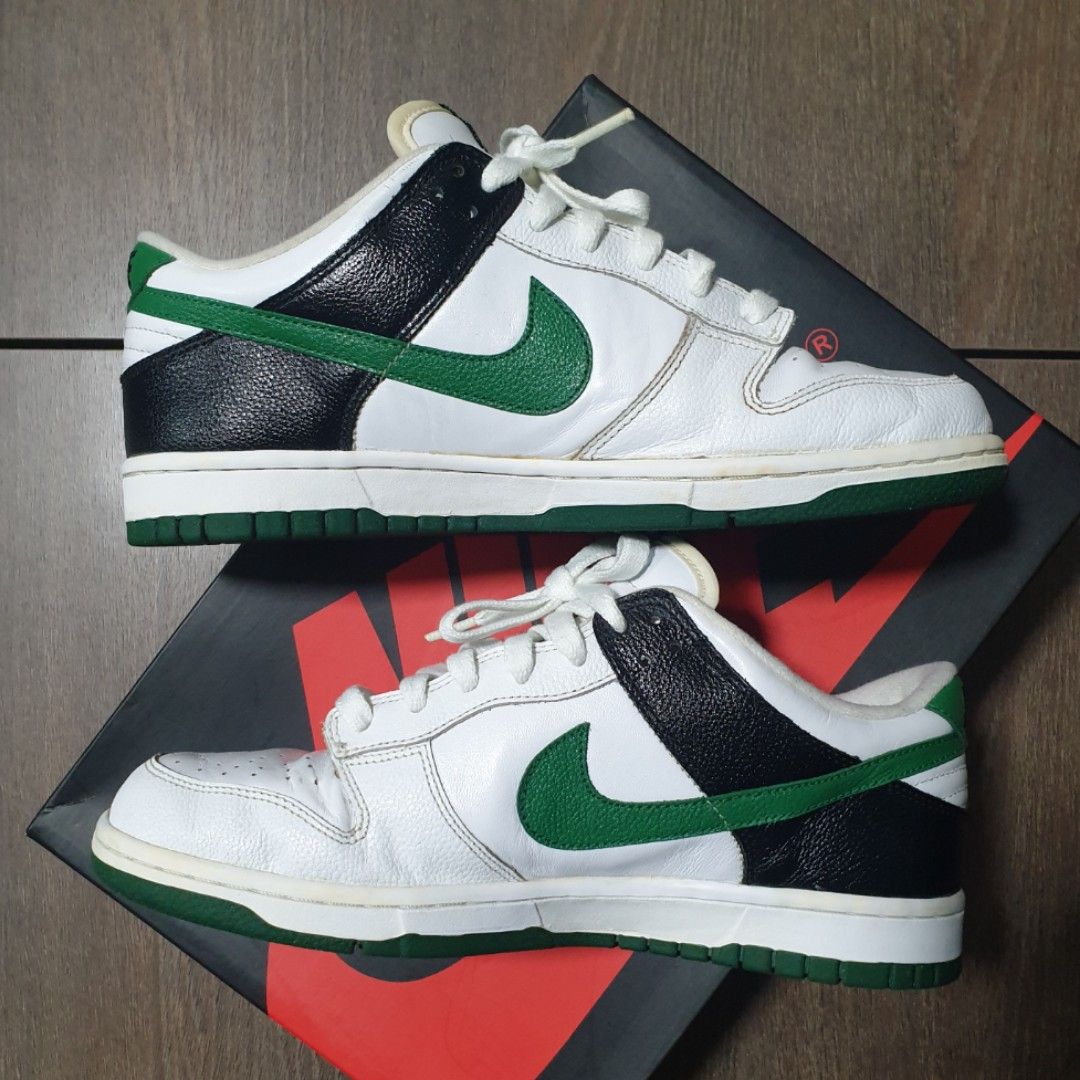 Vintage Nike Dunk Low Id / Nike By You Green Black White, Men'S Fashion,  Footwear, Sneakers On Carousell