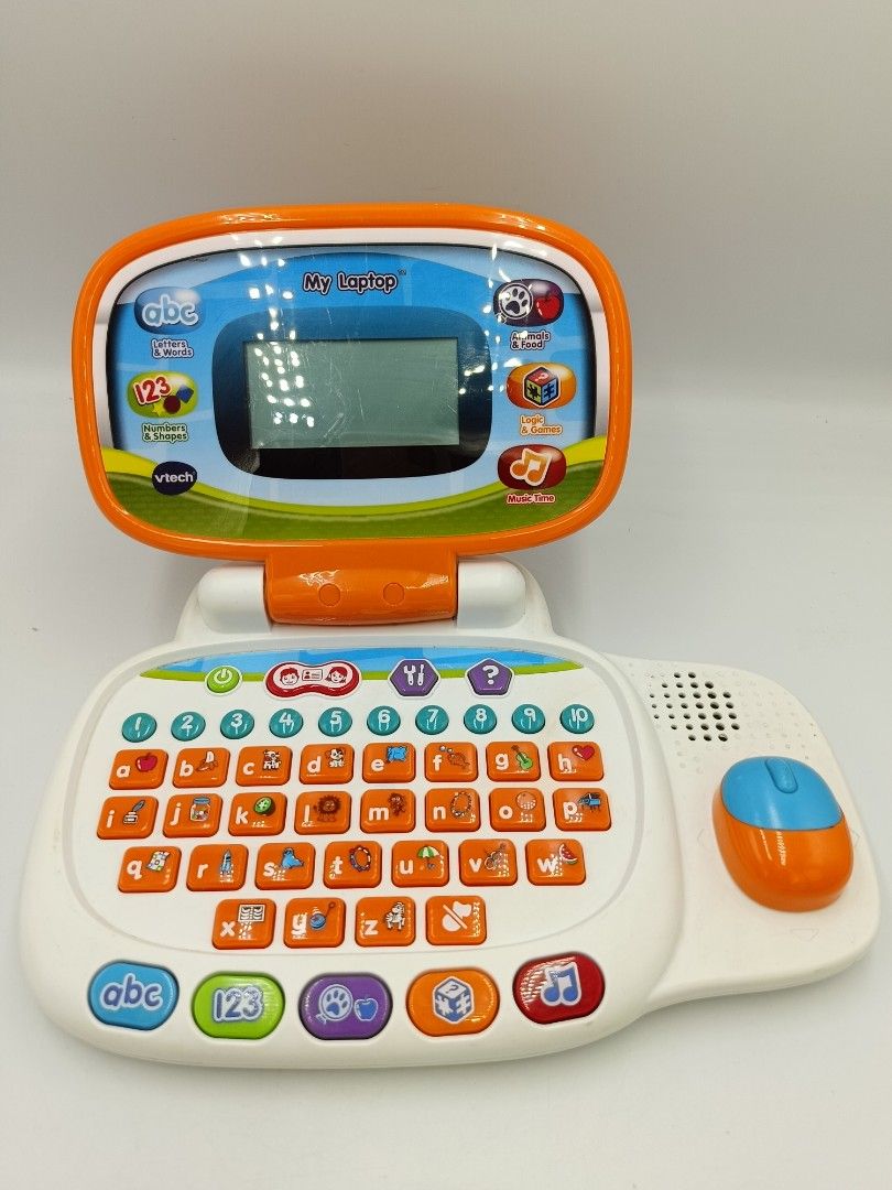 VTech My Laptop Kids Toy, 4-Directional Mouse, 30 Educational Activities, 5  Progressive Learning Categories, Orange