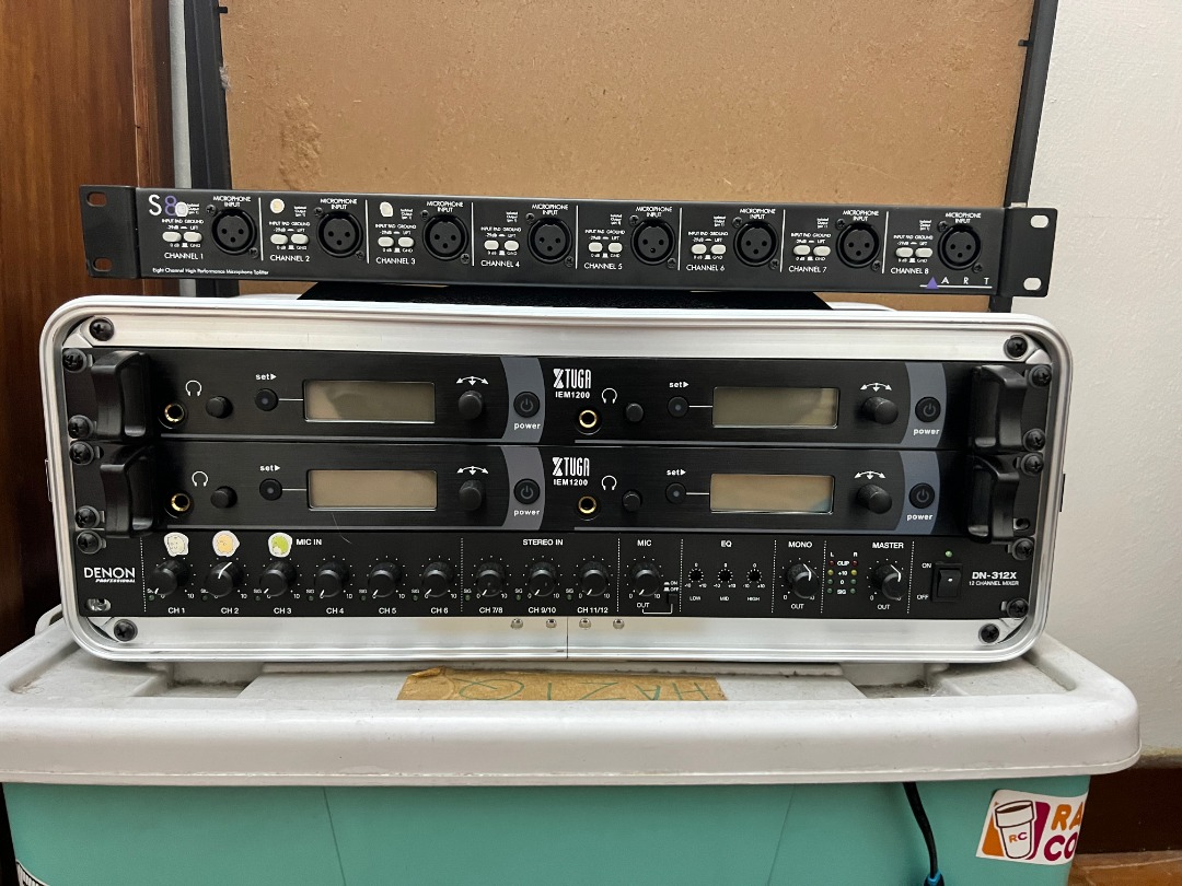 Wireless InEar Monitor System Rack Setup, Audio, Other Audio Equipment on Carousell