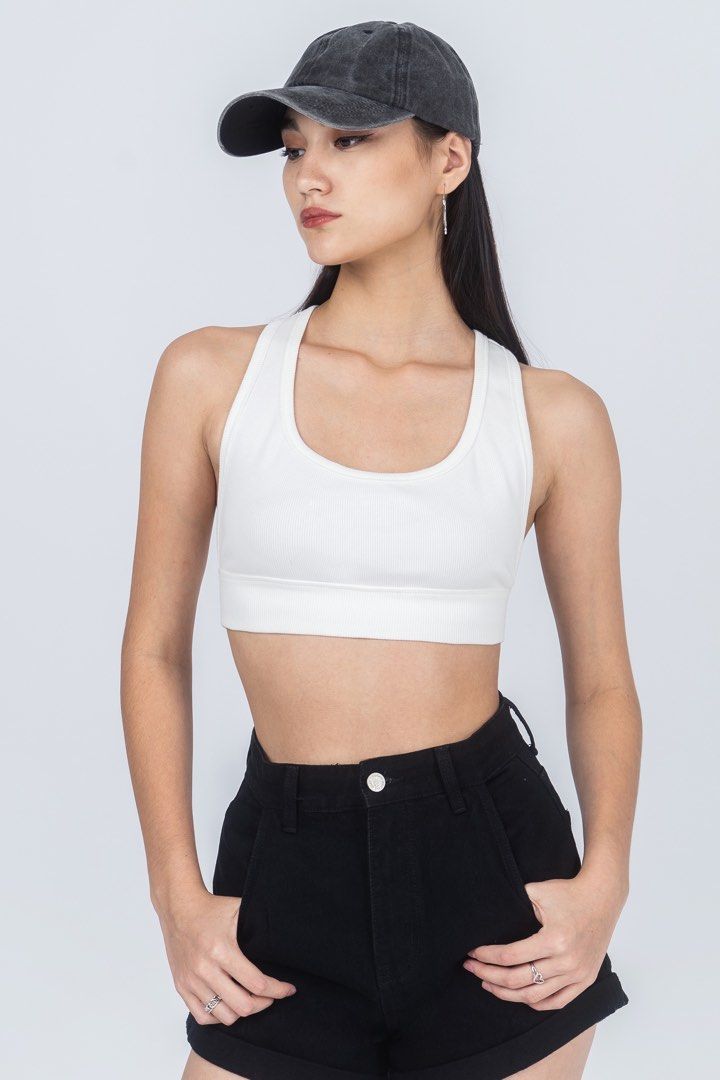 White active new arrivals tank top