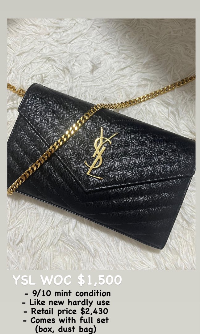 YSL WOC Small GHW, Women's Fashion, Bags & Wallets, Clutches on Carousell