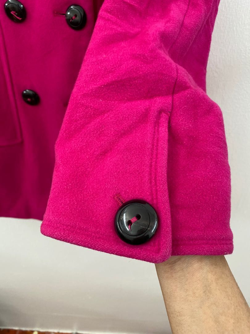 Zara Velvet Fuchsia Pink Overcoat Trench, Women'S Fashion, Coats, Jackets  And Outerwear On Carousell