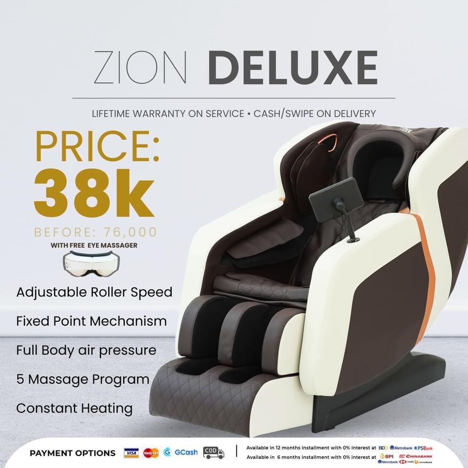 ZION DELUXE MASSAGE CHAIR & ZION QUEEN MASSAGE CHAIR, Furniture & Home