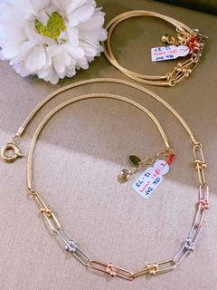 18k gold japan necklace ang bracelets