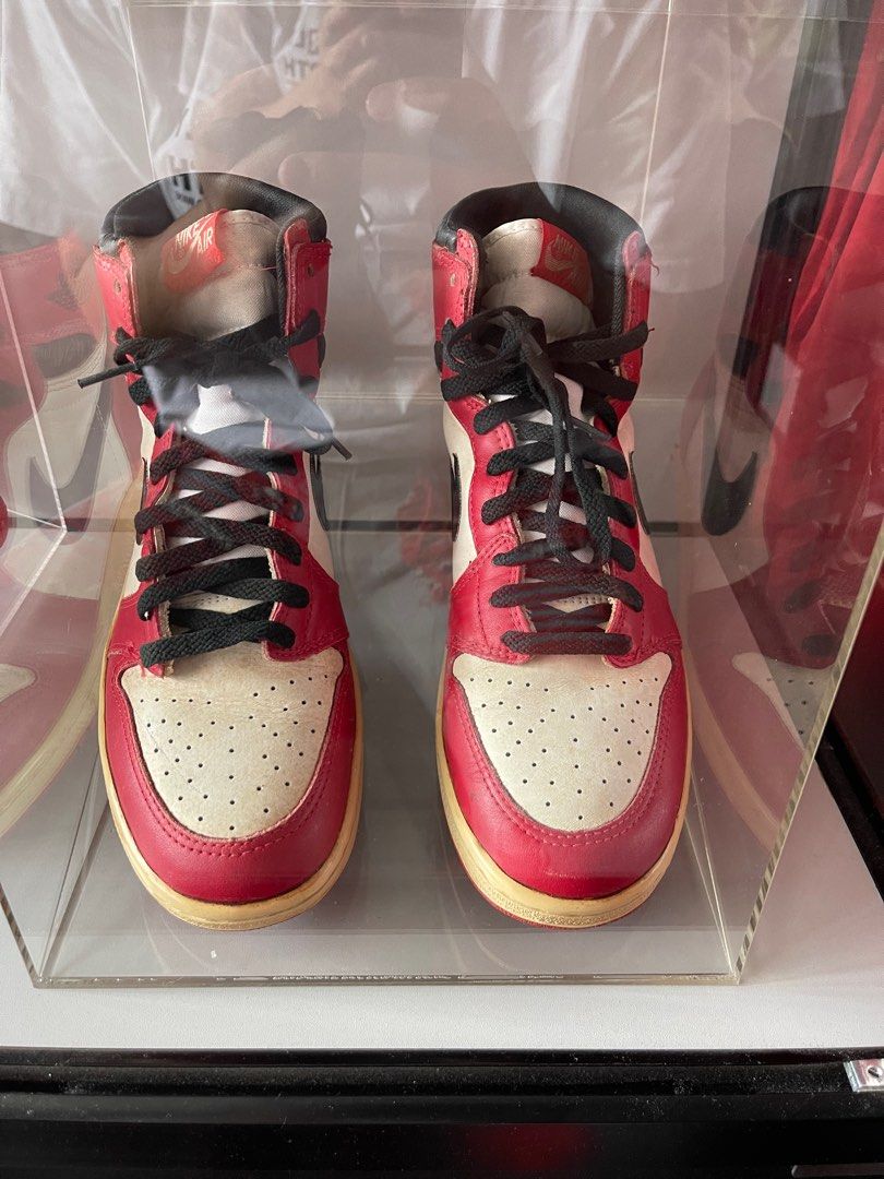 1985 Air Jordan 1 Chicago Men s Fashion Footwear Sneakers on