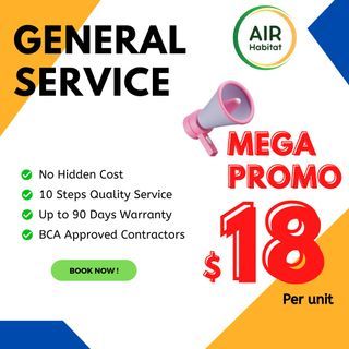 20 NETT AIRCON SERVICING GENERAL SERVICE AIRCON CLEANING CHEMICAL WASH