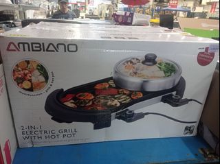 2in 1  electric grill with hot plate
