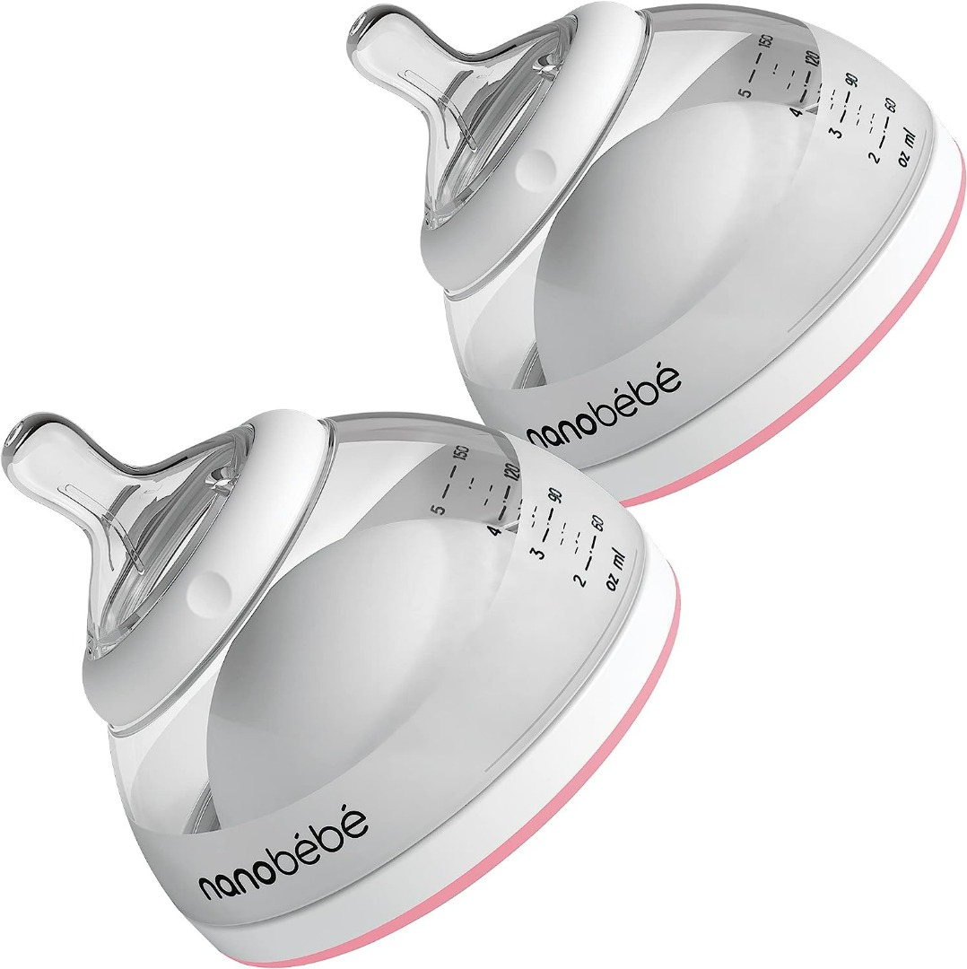 [3008A] nanobebe Breastmilk Baby Bottles for Breastfed Babies with pump