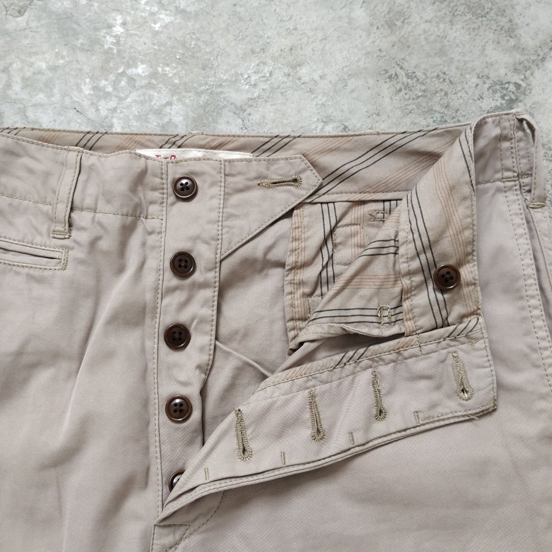 ⭐ SALE ⭐ [34] THE RUGGED CLOTHING PANTS BOTTOM TROUSERS UNION MADE VINTAGE  REPRO BUCKLE CINCH AMERICA BROWN COLOR SELUAR KERJA OFFICE JAPAN FASHION