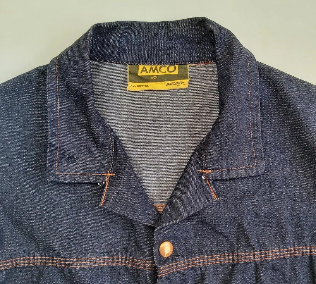 50s Amco type 2 selvedge denim jacket, Fesyen Pria, Pakaian , Baju ...