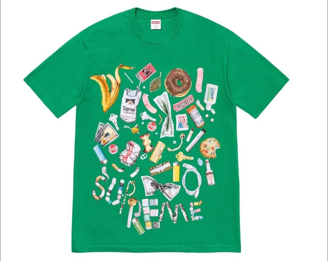 現貨] SUPREME Trash tee 綠粉棕灰, 他的時尚, 上身及套裝, T恤和Polo