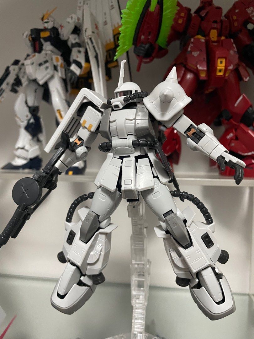 已砌 魂限 Bandai RG 1/144 白狼 ZAKU 渣古 Universal Century 模型 高達 機動戰士, 興趣及遊戲 ...