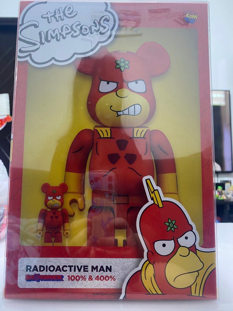 Bearbrick The Simpsons Radioactive Man 100% & 400% Set
