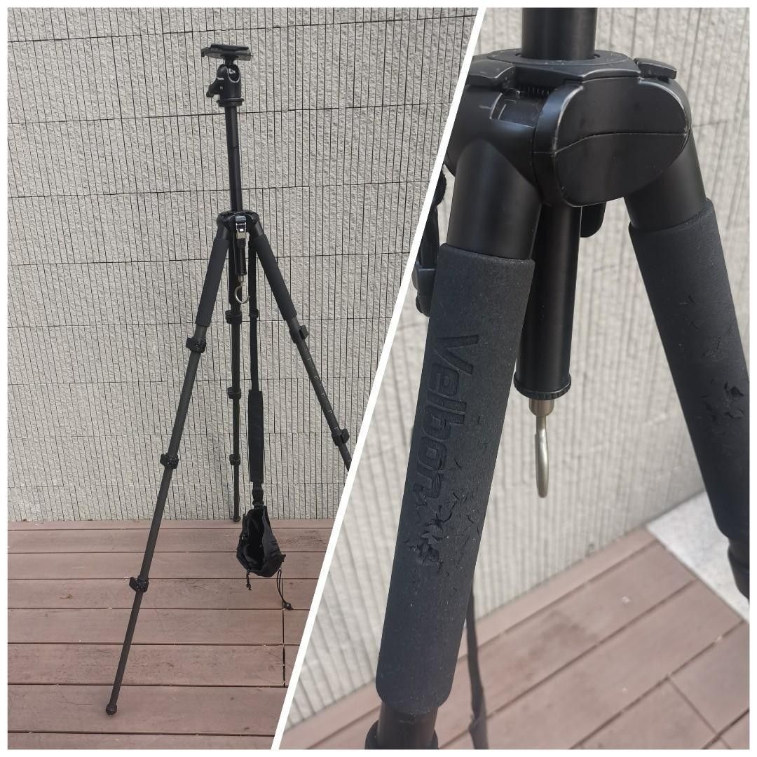 全套碳纖維腳架+雲台波頭 ，GEO E640 腳架＋ Velbon QHD-71Q波頭雲台 carbon fiber camera tripod 三腳架