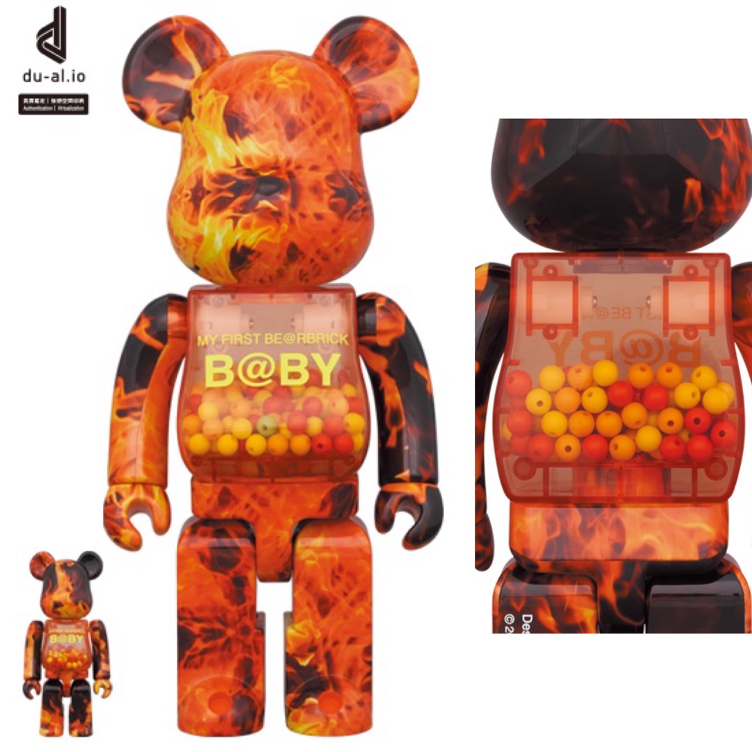預訂 巜 MEDICOM TOY BE@RBRICK MY FIRST BE@RBRICK B@BY FLAME Ver. 100% ...