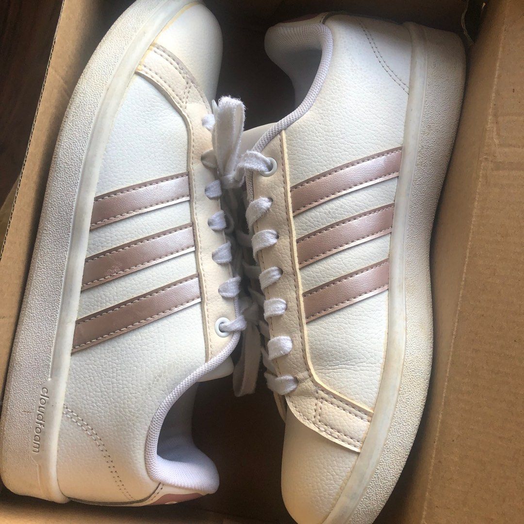 Adidas cloudfoam advantage top sneaker rose gold