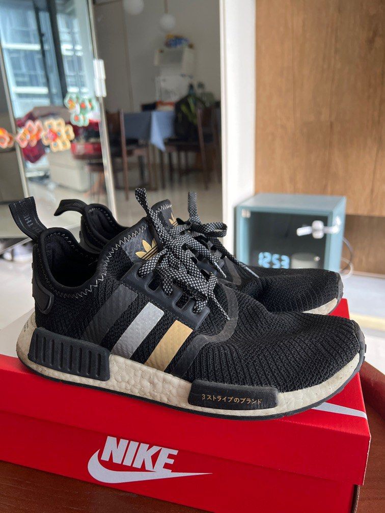Adidas NMD R1 Black, Men's Fashion, Footwear, Sneakers on Carousell