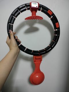 Adjustable hula hoop with autocount
