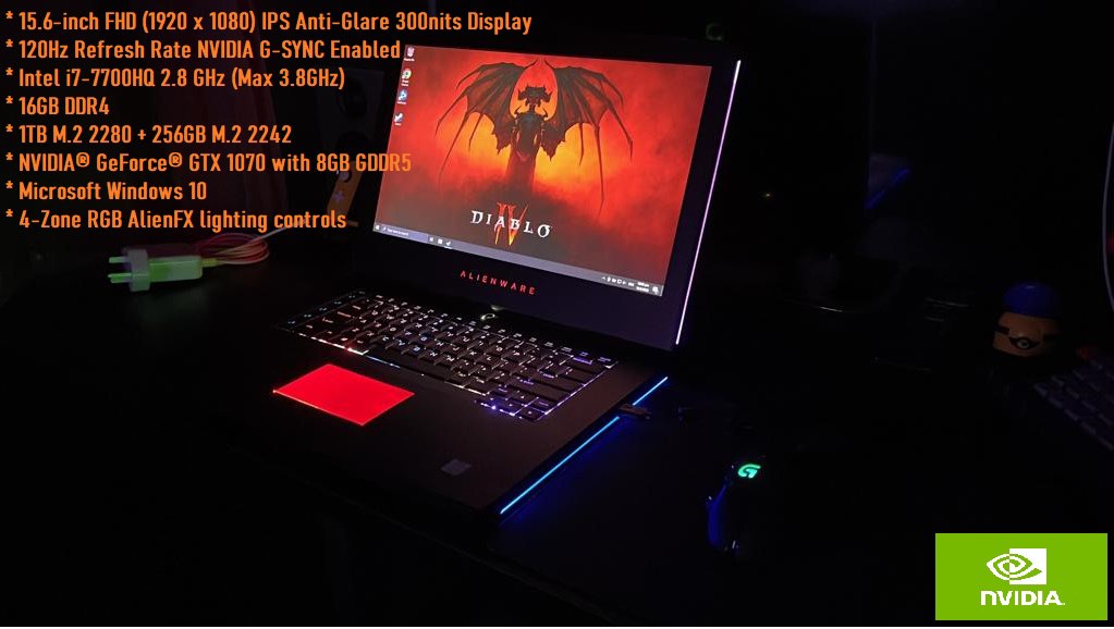 Alienware 15r3 gtx outlet 1070