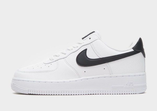 Nike air force ones with best sale black swoosh