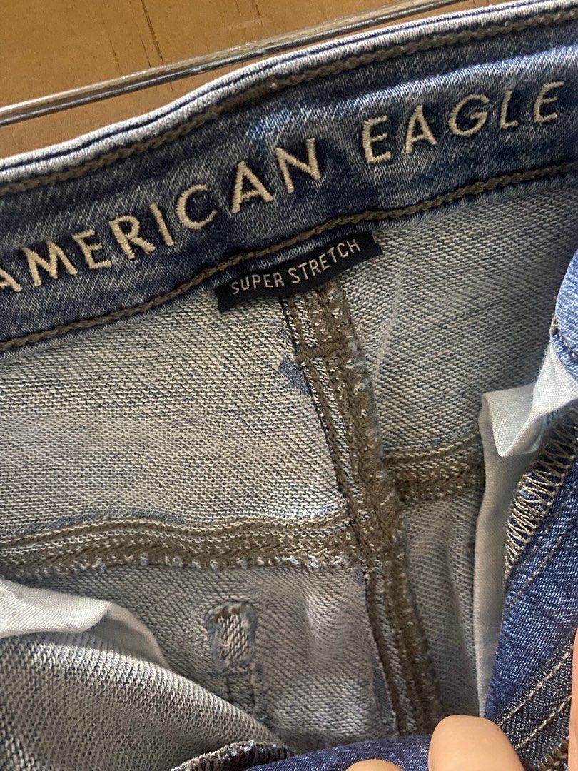 American Eagle High rise jeggings (Category: Jeans) located in Quezon City. Submitted by peachyps (Listing ID 1239605477, Image 3). Description: Super stretch, high- rise jeggings. Very comfy and flattering. Worn only once. From the US. Can fit up to 26 in waistline. .