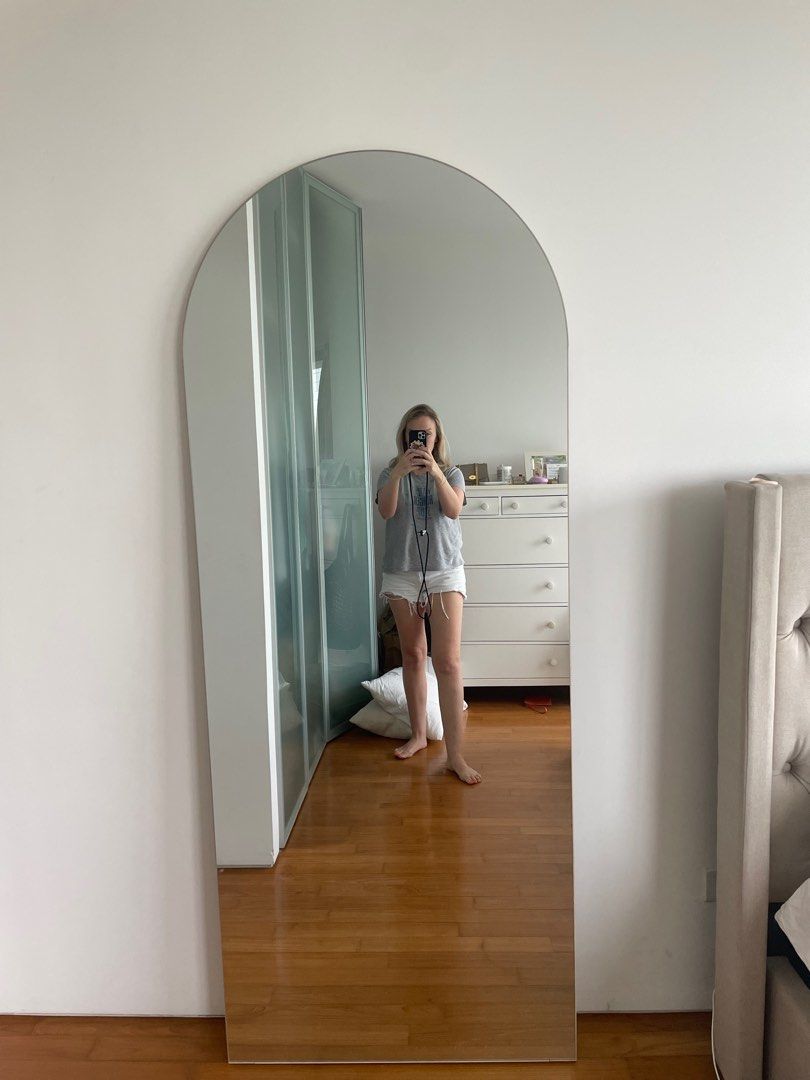 Arched Floor Mirror, Furniture & Home Living, Home Decor, Mirrors on