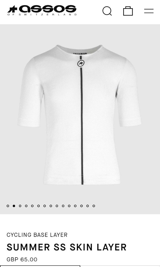 Assos summer sale base layer