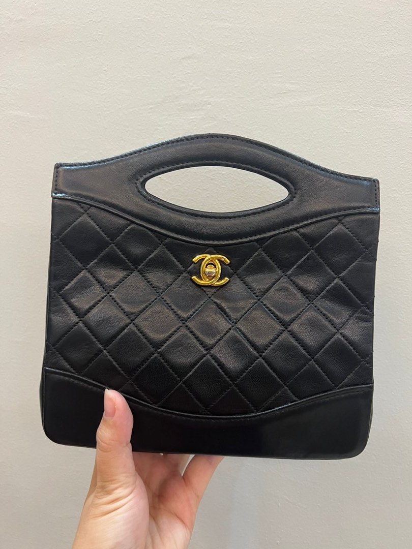 AUTHENTIC CHANEL Vintage Mini 31 Bag 24k Gold Hardware