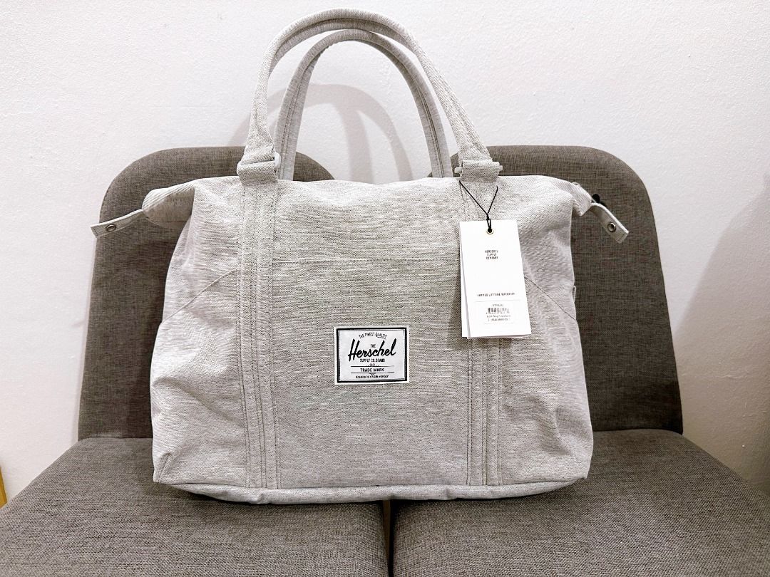 Authentic Herschel Strand Shoulder Bag Light Grey Crosshatch
