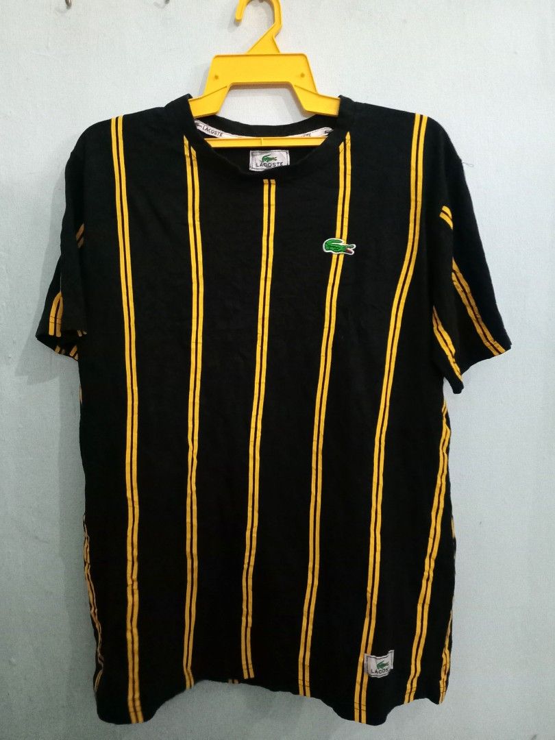Black and yellow lacoste shirt clearance