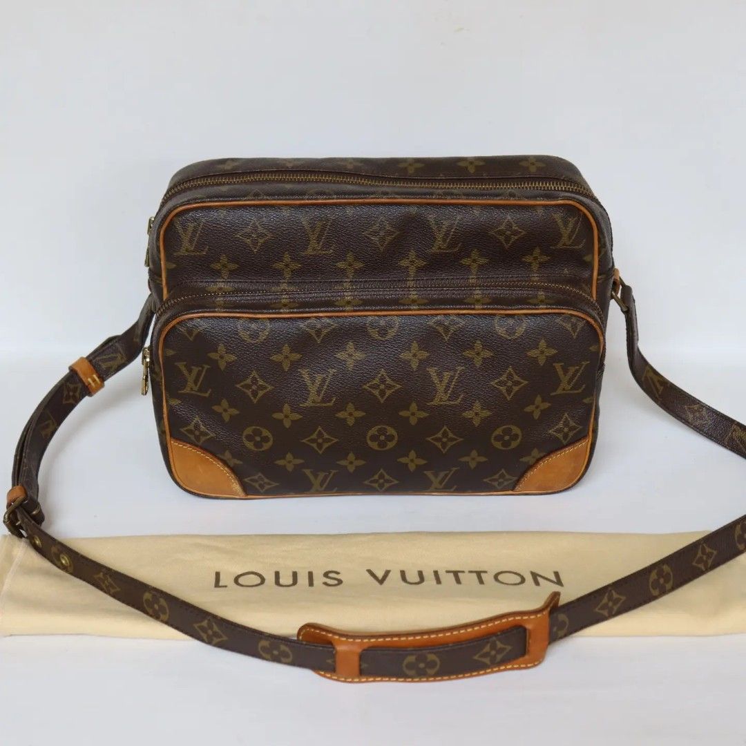 Sling bag lv pria monogram leather, Fesyen Pria, Tas & Dompet