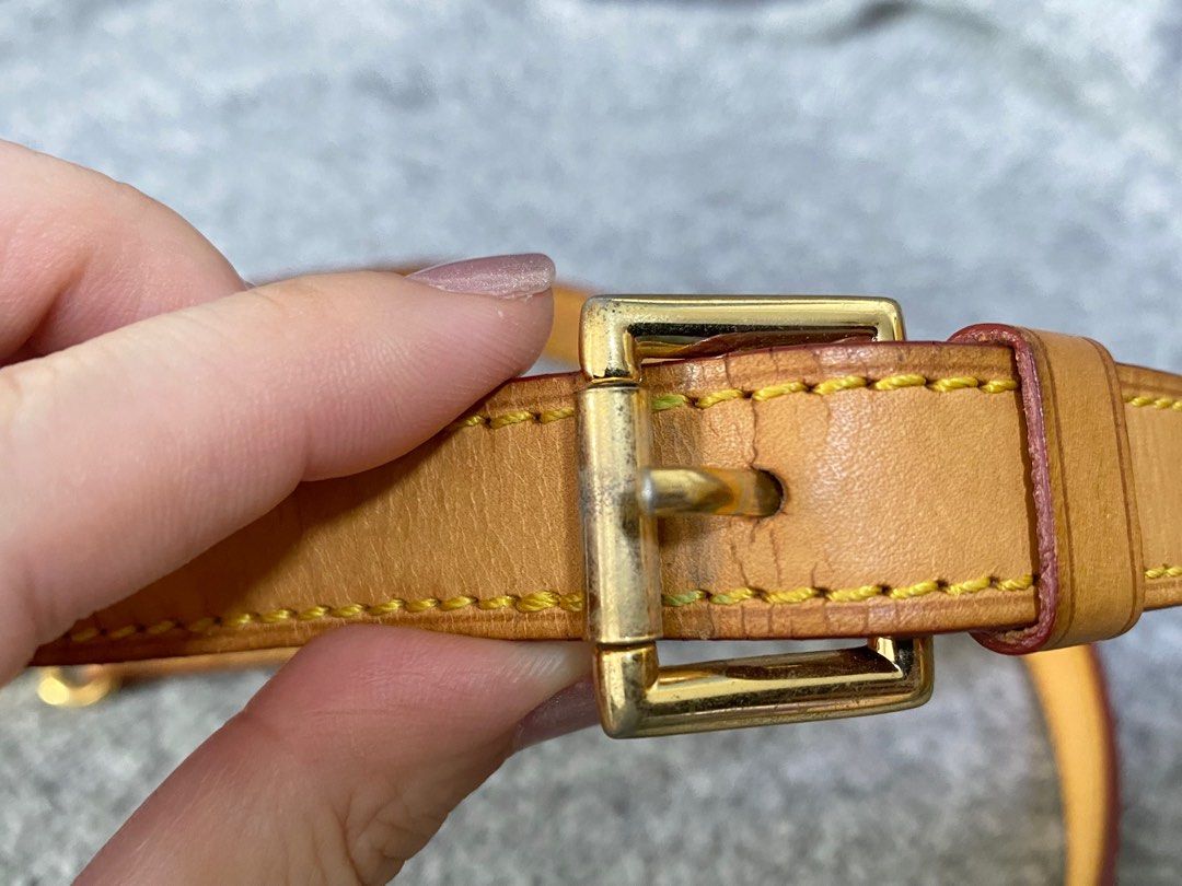 3/4" Shoulder Honey Brown Vachetta Leather Strap Replacement